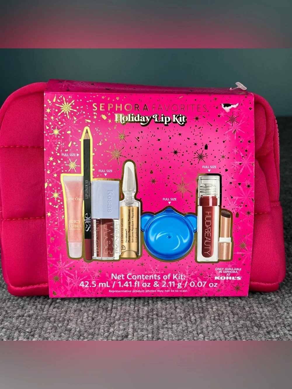 Sephora Favorites Lip Value Set Holiday 10 Pc Bag Kit LIMITED EDITION New